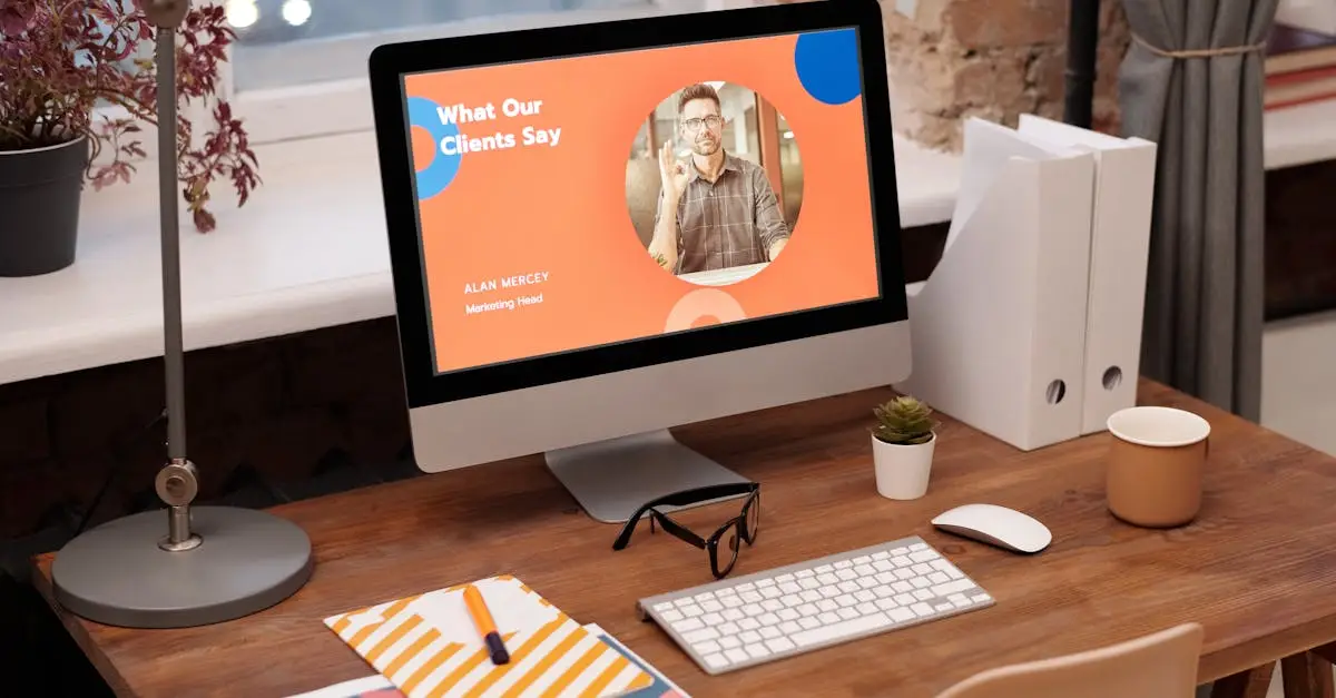 Testimonials on a website