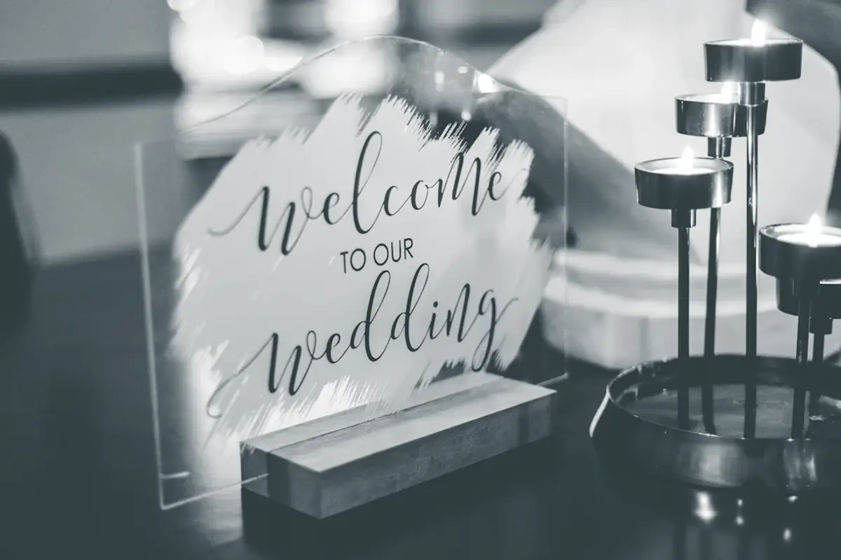 a simple  wedding website