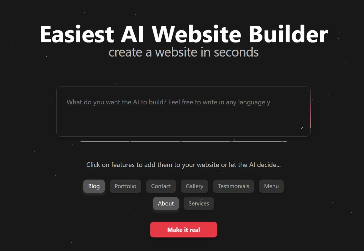 ai website maker